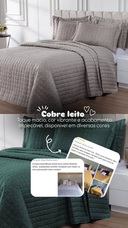 Kit Cobre Leito Colcha Com Porta Travesseiro Premium Bordado Dupla Face Casal Queen King S...