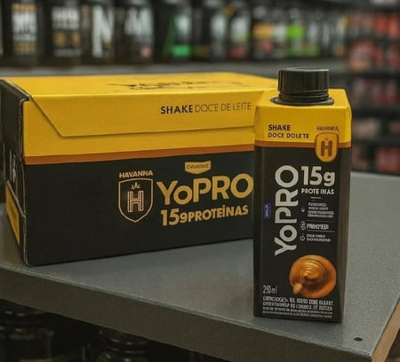 Pack YoPRO Bebida Láctea UHT Doce de Leite Havanna 15g de Proteínas 250ml - 24 unidades