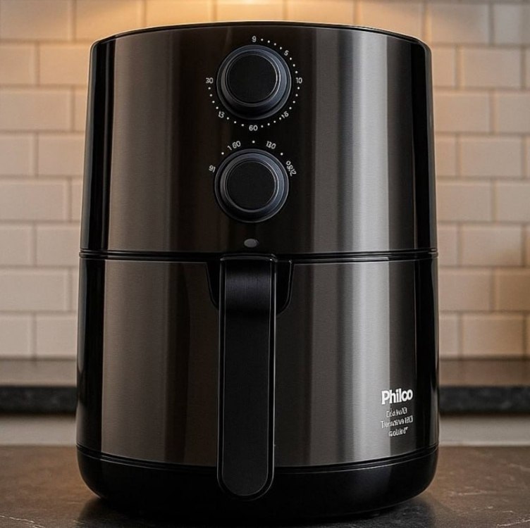 Fritadeira Philco Airfry Titanium Inox 4.6L PFR18TI 127V
