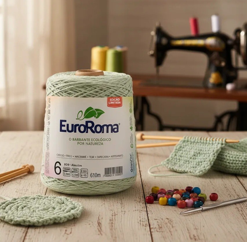 Barbante Euroroma 600g Fio 6 Com 610 Metros - 8 Cores