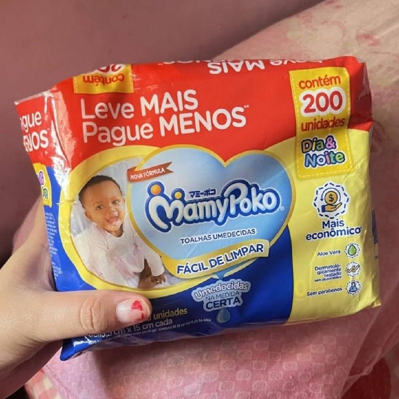 MamyPoko Lenços Umedecidos Dia&Noite 200 Unidades