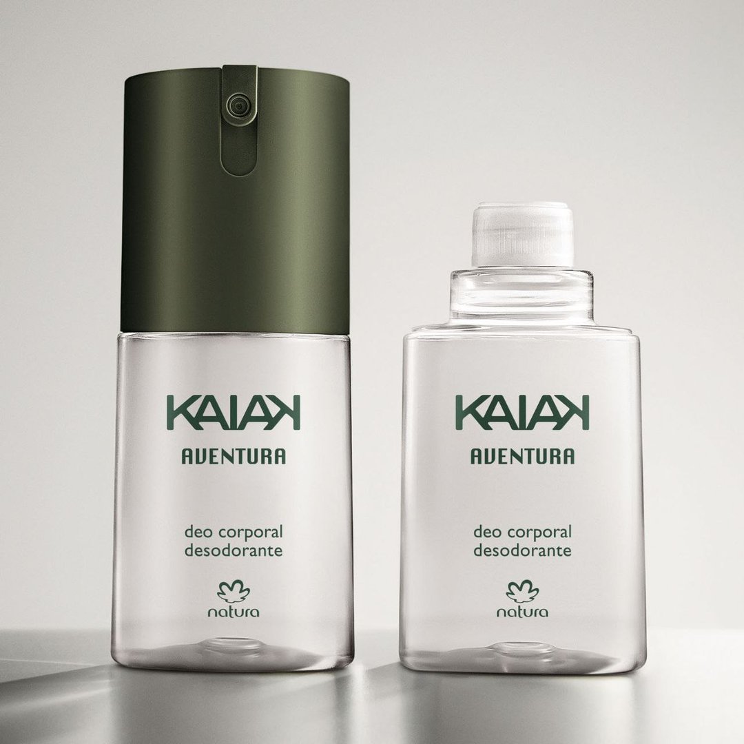 Kit Desodorante Corporal com Refil Kaiak Aventura Masculino (2 produtos)