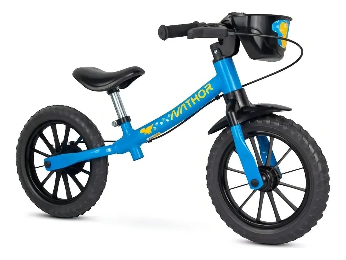 Bicicleta Equilíbrio Balance Bike Azul Sem Pedal - Nathor