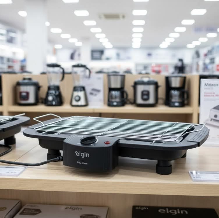 Churrasqueira Elétrica De Mesa Elgin 42chu2001000 Cor Preta 127v