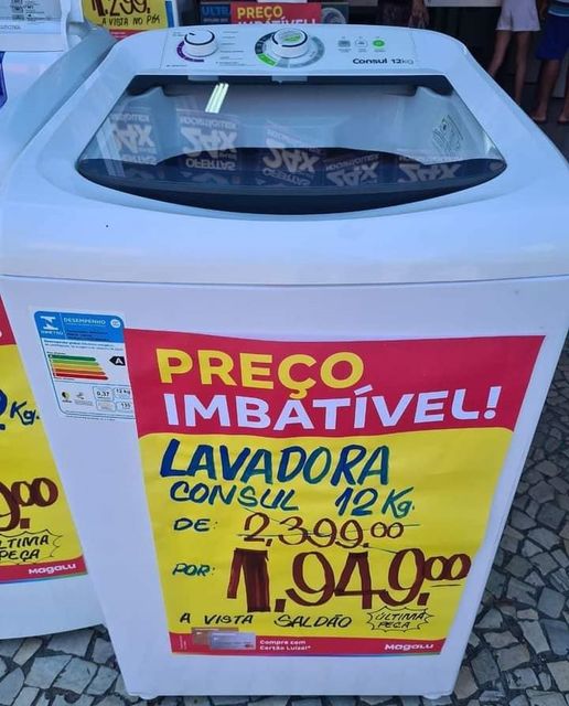 Lavadora Consul 12Kg Cesto Inox 16 Programas Ciclo Edredom - 110v/220v