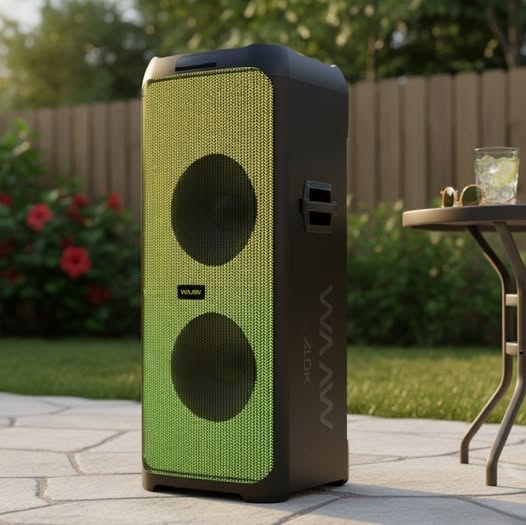 🤓WAAW Caixa de Som Bluetooth WAAW INFINITE 1000 Com Painel LED Flames E 1000W RMS