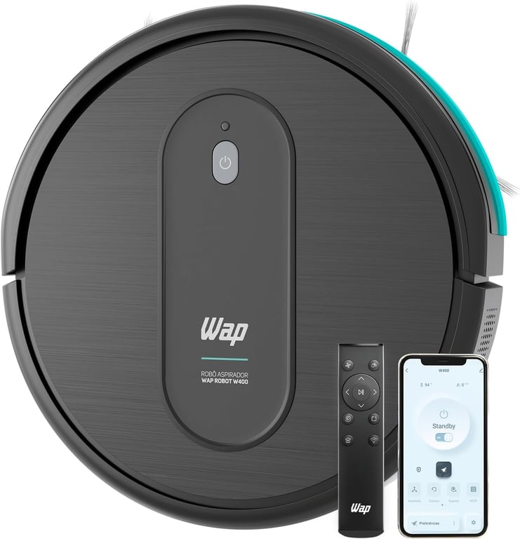 🤖 WAP Aspirador de Pó Robô ROBOT W400 3 em 1 – Sua Casa Sempre L...