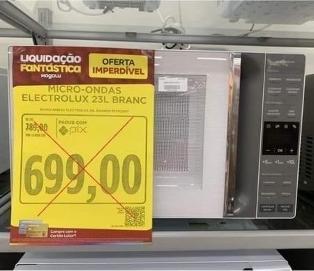 Micro-ondas Electrolux Efficient 23L Painel Inteligente Receitas Pré-programadas - 110v