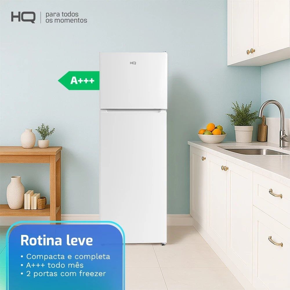 Geladeira Refrigerador HQ Defrost 290 Litros Branco HQ-290RDF 220V