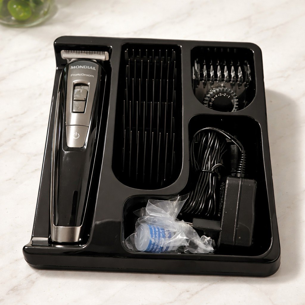 Aparador De Pelos Praticgroom, Mondial, 6w - Bg-09 Preto 127/220v