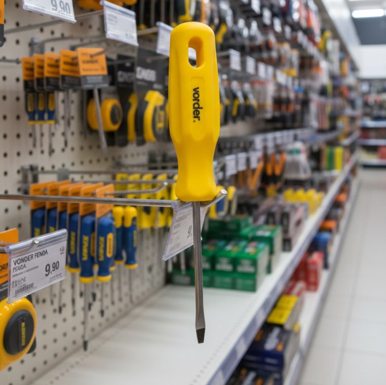 Vonder, Chave De Fenda 1/8" X 2", Aço Cromo Vanádio, Com Ponta Magnetizada,