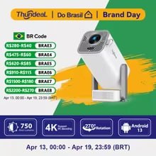 Projetor Full HD ThundeaL TD80 Pro 1080P 2K 4K TD80Pro TD80W Atualizado com WIFI Android M...