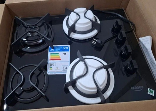 Cooktop Dako Supreme 4 Bocas A Gás Tripla Chama Acendimento Automatico - Bivolt
