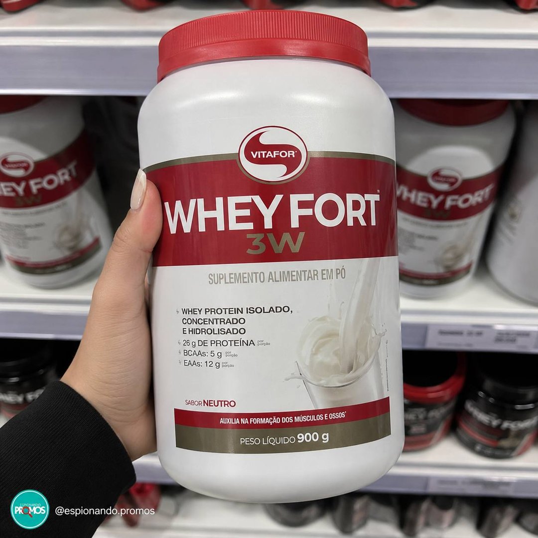 Whey Fort 3w Neutro 900g Vitafor