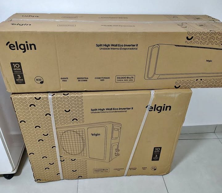 Ar Condicionado Split Hi Wall Inverter Elgin Eco Inverter Ii Wi-fi 24000 Btus Quente e Fri...