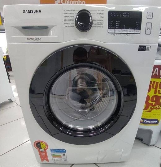 Lava e Seca Samsung 11kg Inverter 3 em 1 Água Quente e Fria Branca - 110v/220v