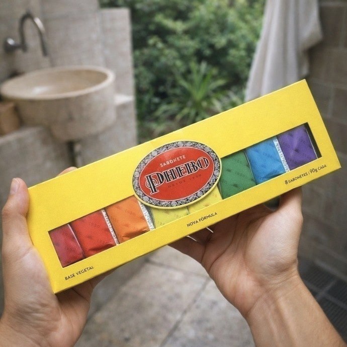 Kit Sabonete, PHEBO, Amarelo, 720g