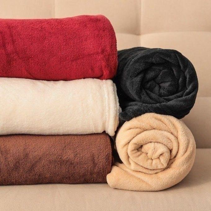 2 Coberta Manta Soft Casal Microfibra Veludo 2,00x1,80 Mts