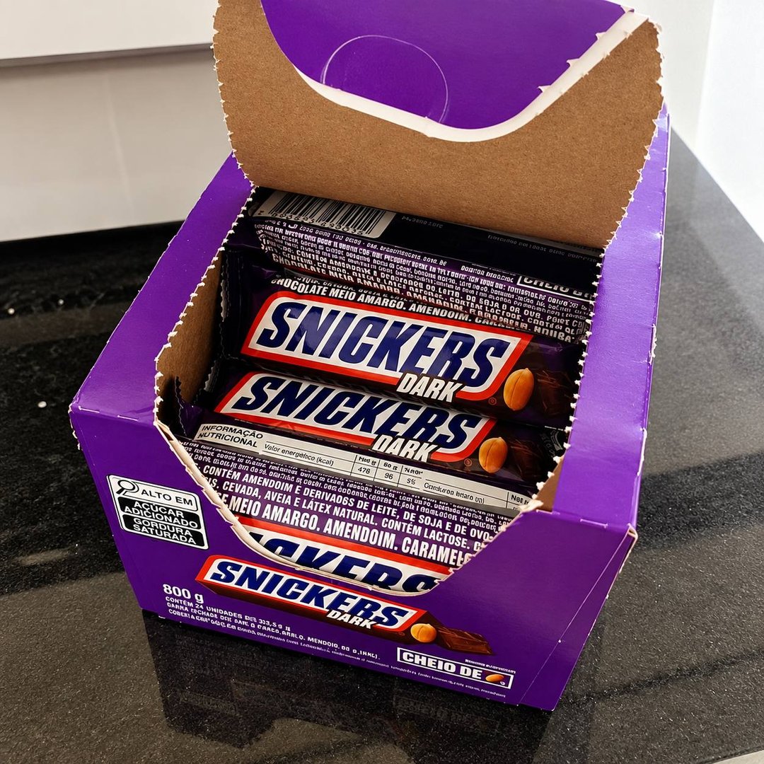 Chocolate Snickers Dark 20 Unidades de 40g