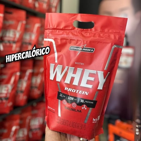 Integralmedica - Hipercalórico - Nutri Whey Protein Baunilha - Pouch 900g - Fonte de Prote...