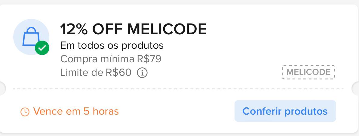 🚨 NOVO CUPOM MERCADO LIVRE
