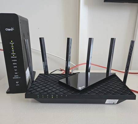 Roteador Archer Wi-fi Archer Ax72 Gigabit Preto Dual Band Tp-link