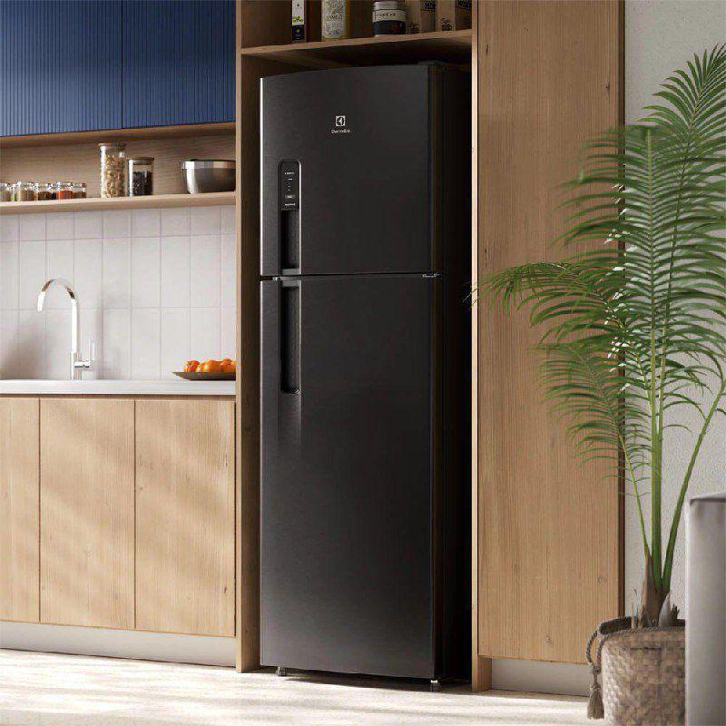 Electrolux Geladeira Electrolux Frost Free 400L AutoSense Duplex Black Inox Look (TF44B) 2...