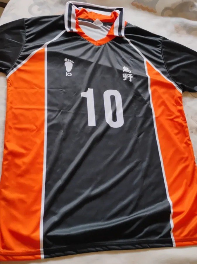 Camisa Camiseta Dry Uniforme Karasuno Hinata Full - Tam. PP/P/M