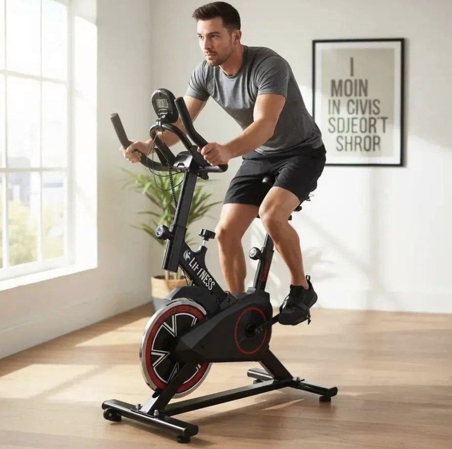 Liftness Bicicleta Ergométrica Spinning Profissional 120kg Silenciosa