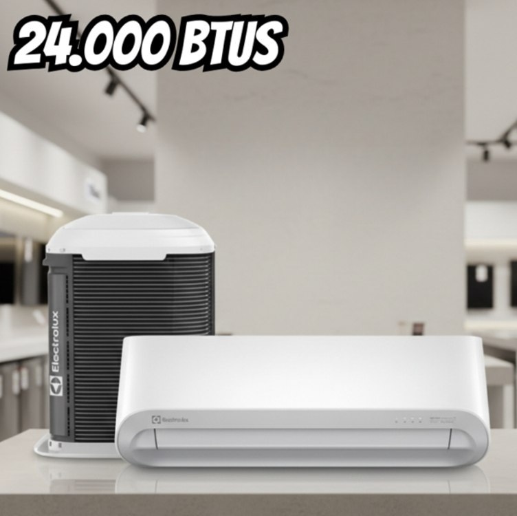 Ar-Condicionado Split Inverter 24000 BTUs Electrolux Color Adapt com Wi-Fi Só Frio YI24F/Y...