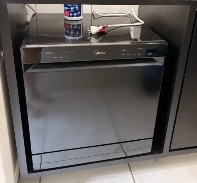 Lava Louças Midea Plus Painel Touch 8 Serviços Preta - 110v/220v