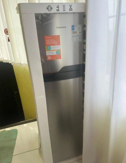 Geladeira Continental Frost Free Duplex Turbo Freezer 380L Prata - 110v/220v