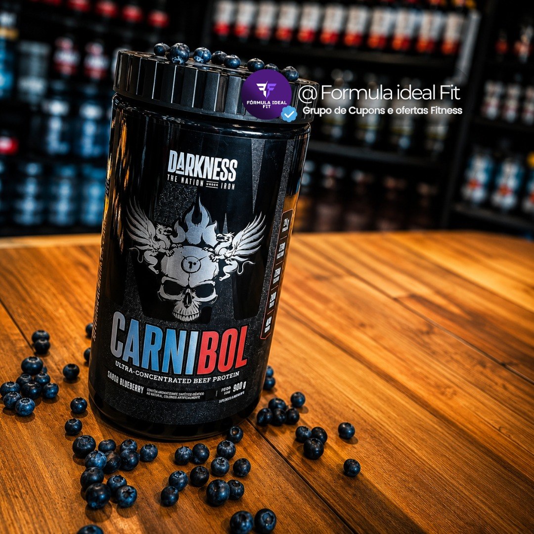 Carnibol Darkness Sabor Chocolate 900g