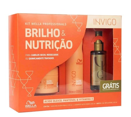 Kit Wella Nutri-Enrich com Óleo Capilar 100ml