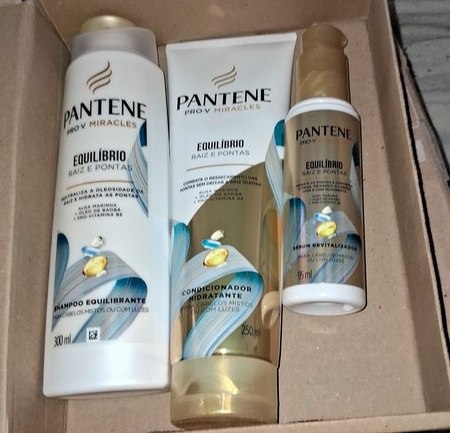 Kit Tratamento para o Cabelo Pantene Equilíbrio Raiz e Pontas Shampoo 300ml + Condicionado...