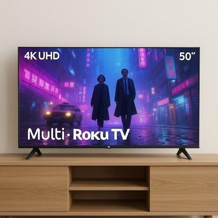 Smart TV 50" Roku Multi 4K Compatível com Alexa e Google Home