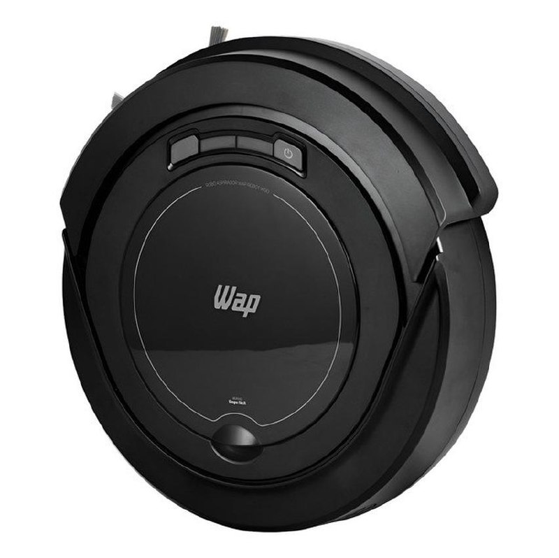 Robô Aspirador Robot W90 Varre Aspira E Passa Pano 30w Wap Cor Preto