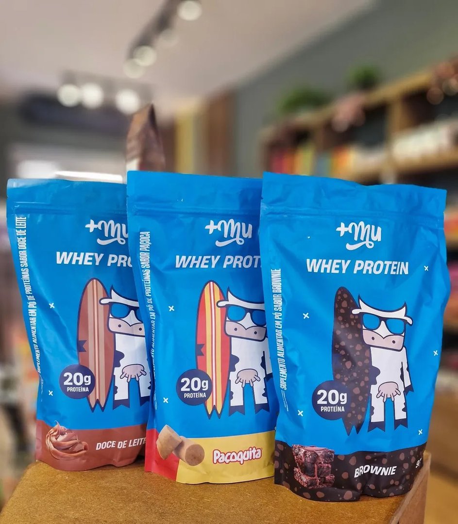 Whey Concentrado 20g De Proteína Refil 900g +mu Doce De Leite