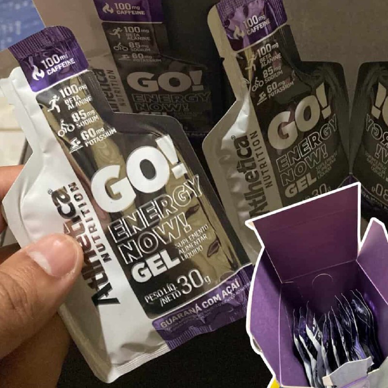 Go! Recovery Gel 10 Sachês De 30g Atlhetica Nutrition Sabor Guaraná Com Açaí