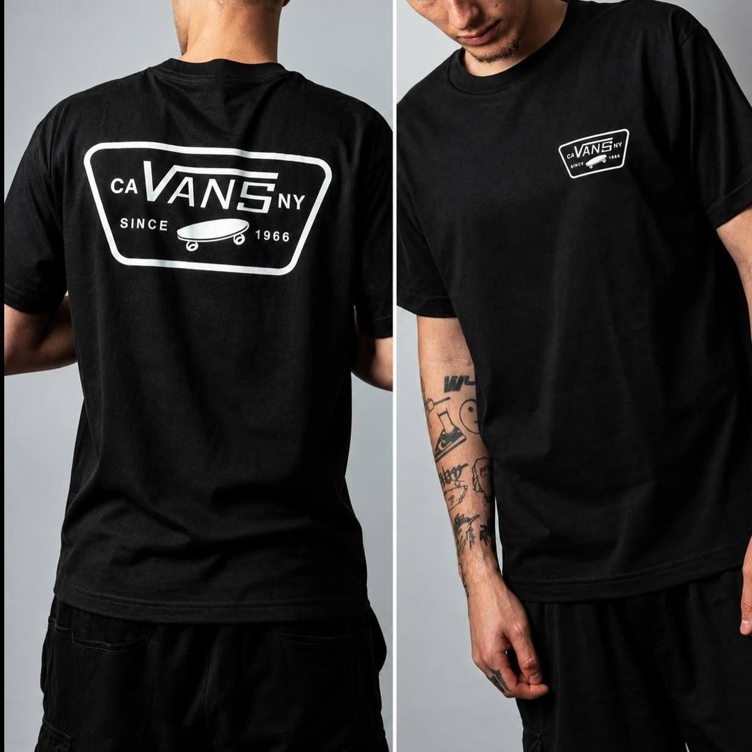 Camiseta Vans Masculina Full Patch Back Preta