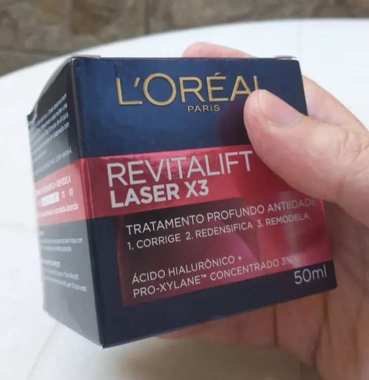 Creme Facial Anti-idade, Com Pro-xylane E Ácido Hialurônico, Corrige Rugas E Flacidez, Revitalift Laser X3 L'oréal Paris 50ml Todo Tipo De Pele Dia