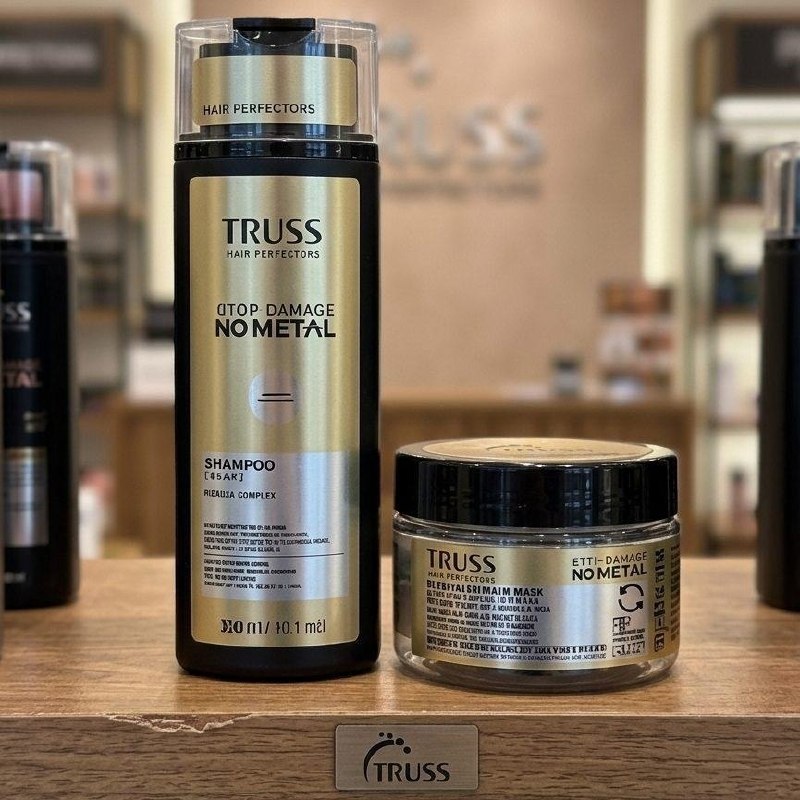 Kit Truss Stop Damage No Metal Shampoo 300ml + Máscara 180g