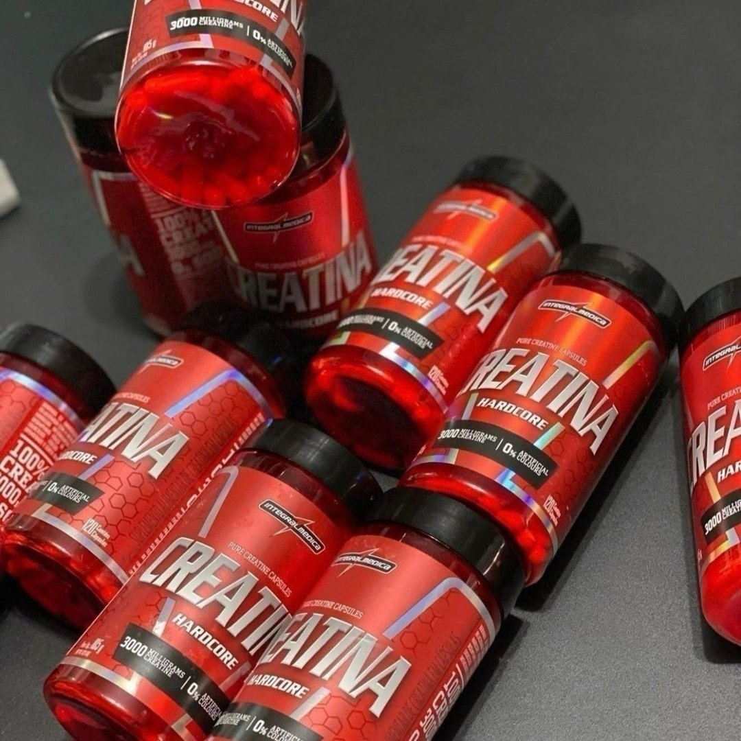 Creatina Hardcore 100% Pura 120 Capsulas Integralmedica