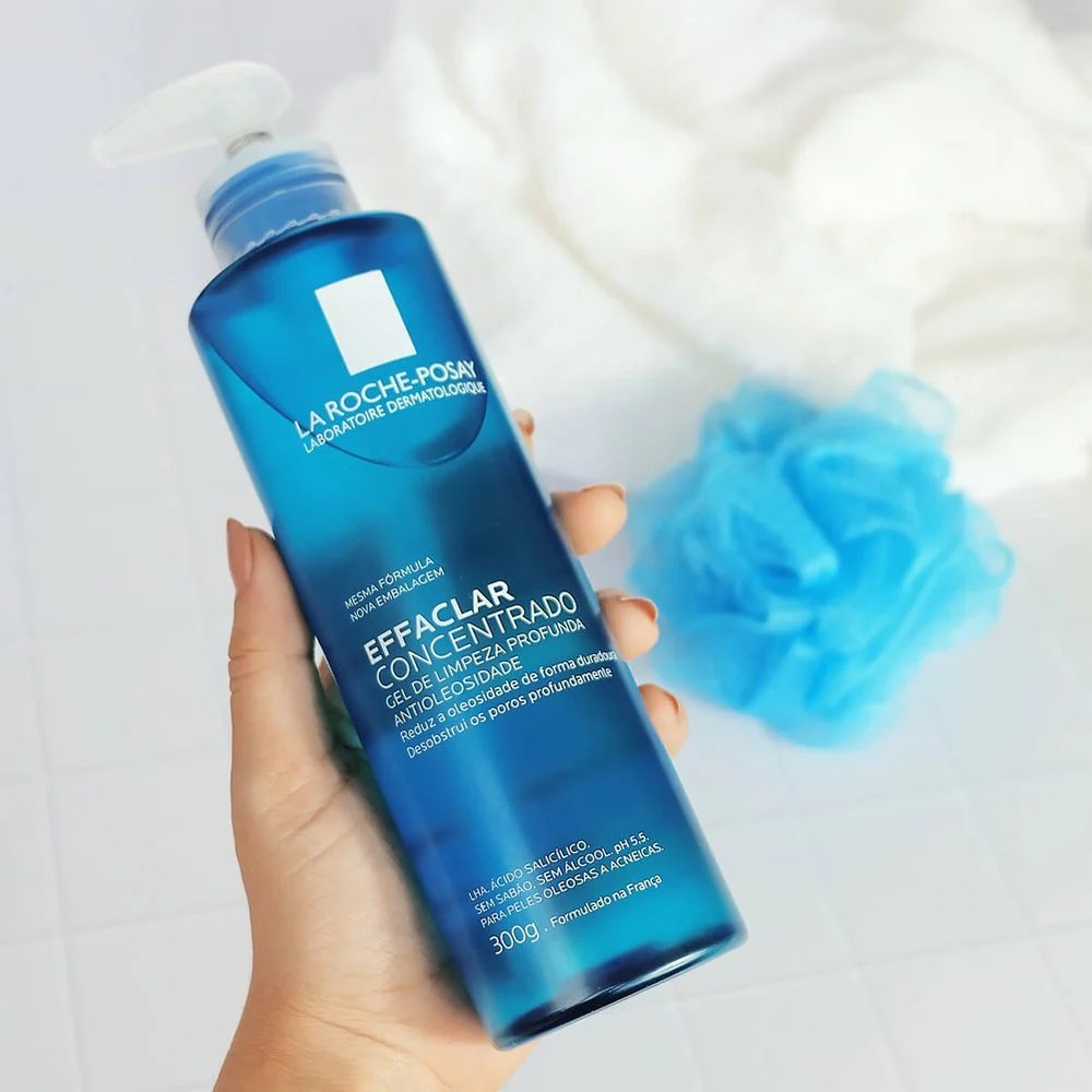 La Roche-Posay Effaclar Gel de Limpeza Facial Antiacne Concentrado com Ácido Salicílico, Z...