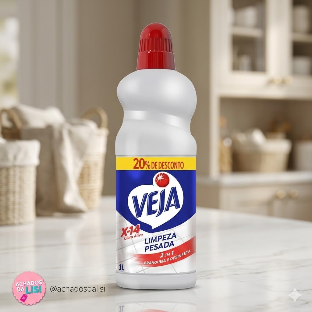 Veja Limpador para Limpeza Pesada Cloro Ativo 2 em 1 - 1L