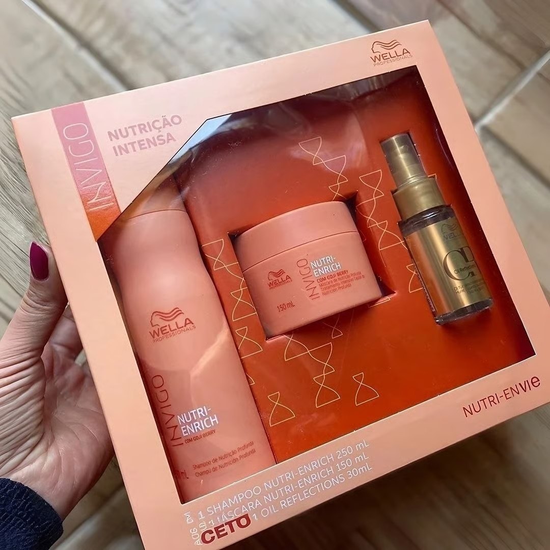 🤓Kit Wella Professionals Invigo Nutri-enrich + Oil Reflection