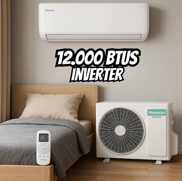 Ar Condicionado Inverter 12000 BTUs Hisense Eco Plus AS-12TW2RLRCK00E - 220V