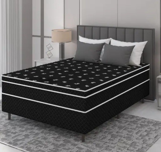 Cama Box Conjugada Casal Umaflex de Espuma 138x52x188cm Carol