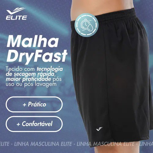 Short Masculino Elite Dry