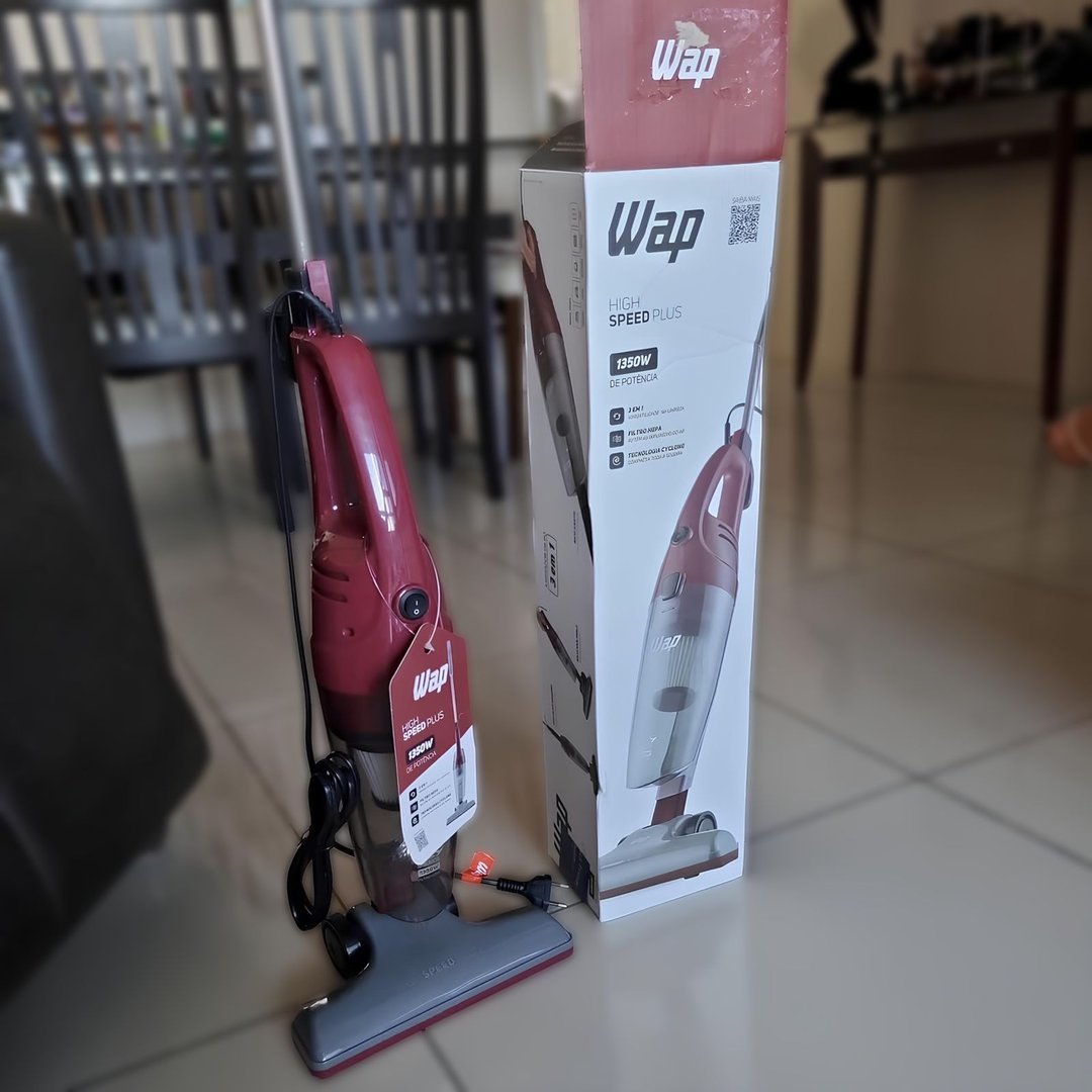 Aspirador De Pó Vertical E Portátil Wap High Speed Plus 1350w 1,2 Litros Filtro Hepa Tecno...